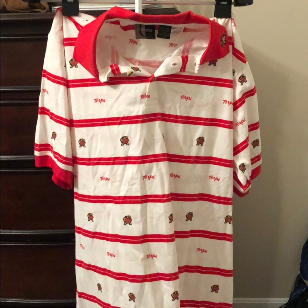 NWT university of Maryland UMD polo shirt M